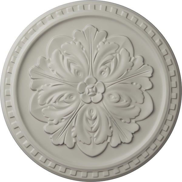 Ekena Millwork Emeryville Ceiling Medallion, Hand-Painted Pot of Cream, 16 7/8"OD x 5/8"P CM16ERPCF - main